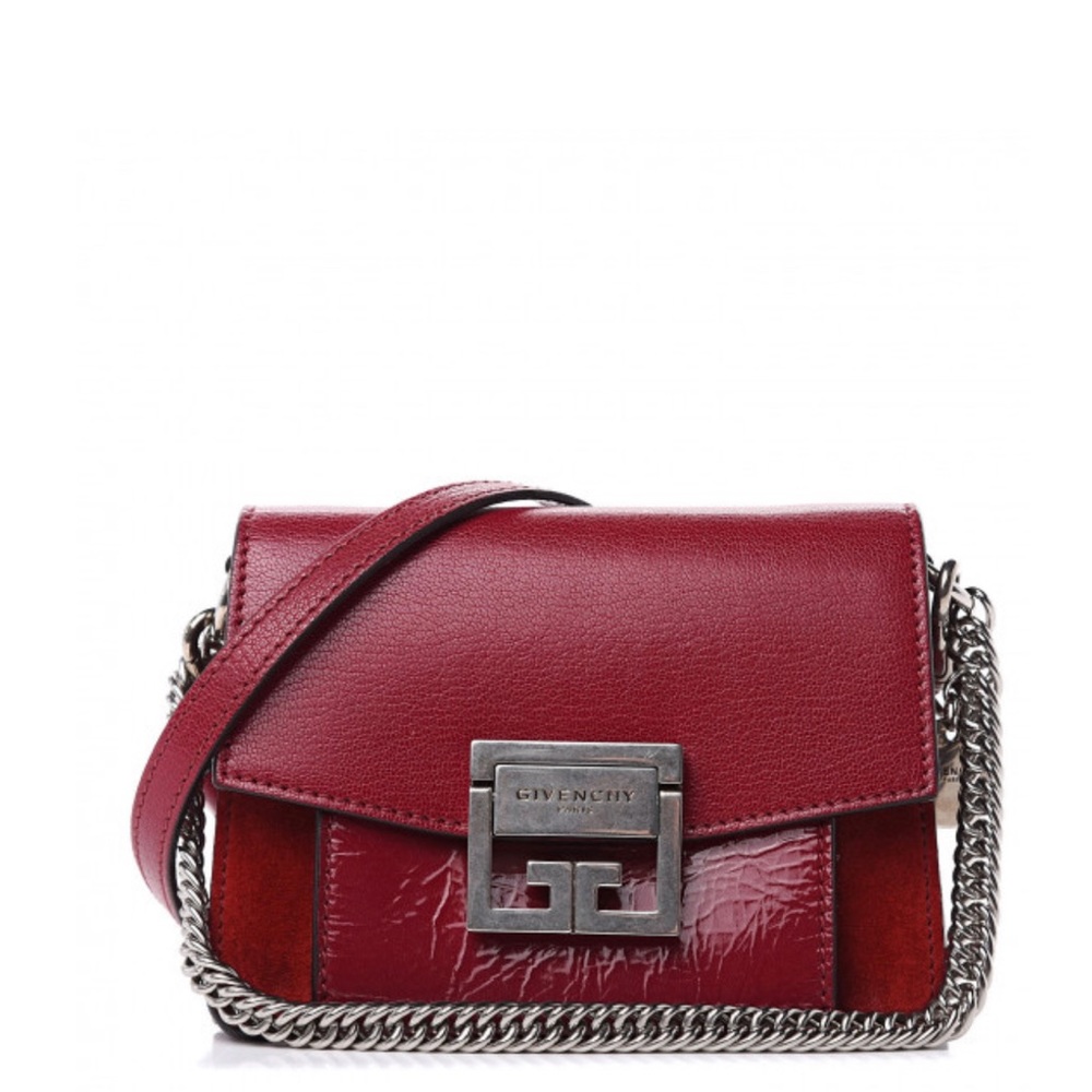 Guvenchy GV3 small bag in red